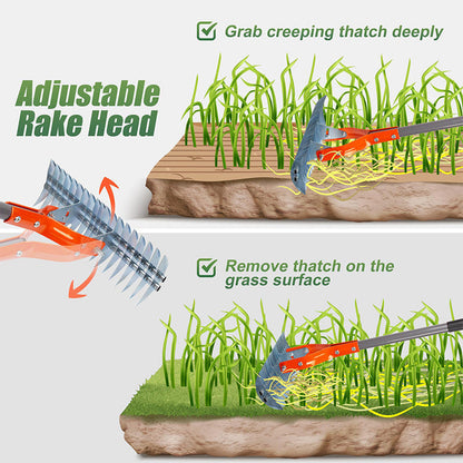 15-Inch Lawn Thatching Rake