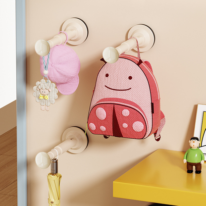 Suction Cup Retractable Clothes Hanger